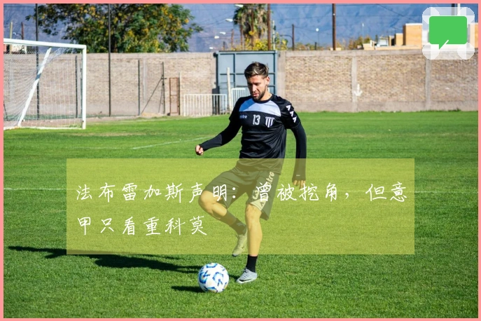法布雷加斯声明：曾被挖角，但意甲只看重科莫